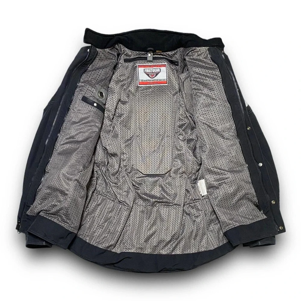 First Gear Mens Kilimanjaro Hypertex Padded Heavy Motorcycle Jacket Size 2XLT - Picture 4 of 14